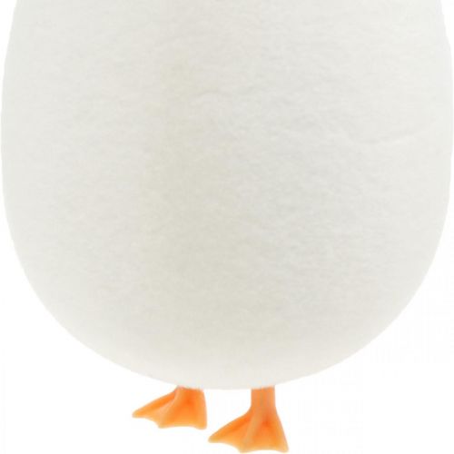 položky Deko vajíčko s nožičkami Veľkonočné vajíčka krémové Vtipná veľkonočná dekorácia V13cm 4ks