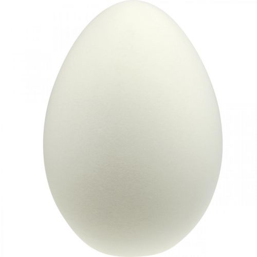 Veľkonočné vajíčko veľké smotanové ozdobné vajíčko vločkovaná dekorácia do výkladu 40cm