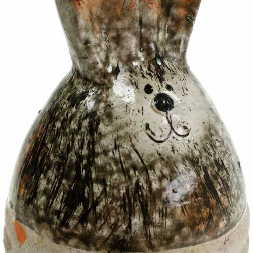 Floristik24 Vajíčkový zajačik Veľkonočná dekorácia terakota V11,5cm