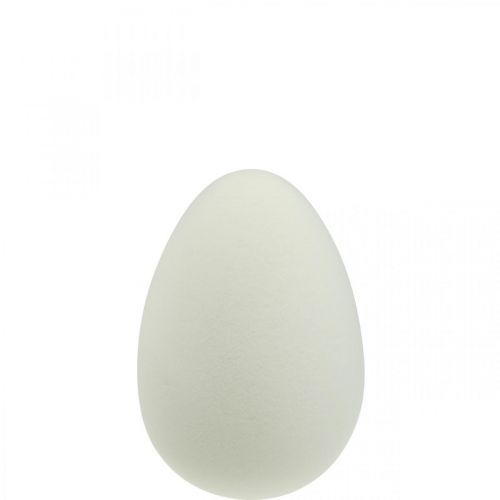 Floristik24 Ozdobný vaječný krém Veľkonočné vajíčko vločkované Dekorácia do výkladu Veľká noc 25cm