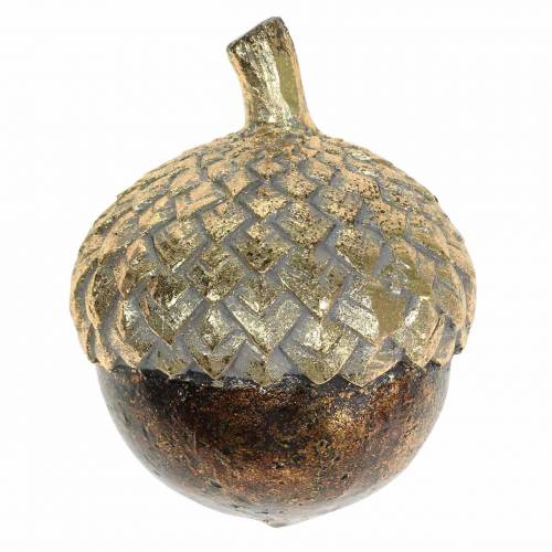 Ozdobný žaluď zlatý Ø7,4cm V9,7cm