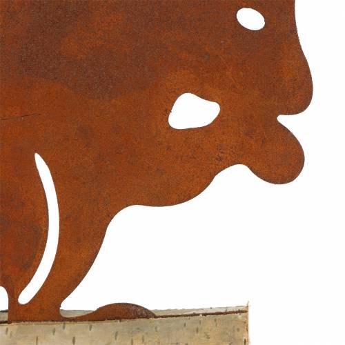 Floristik24 Veverička patina na drevenom podstavci 19cm x 25cm