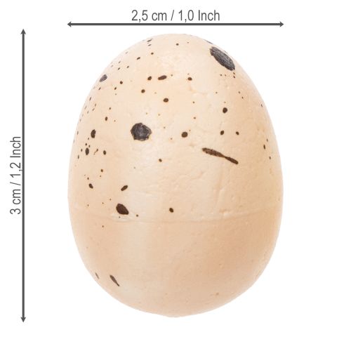 položky Dekoratívne veľkonočné vajíčka s bodkovaným povrchom na jarné aranžmány, 3 cm, 24 kusov