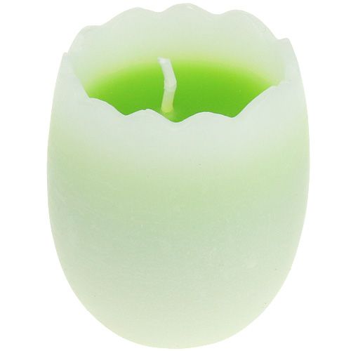 Floristik24 Vaječná sviečka zelená 5,5cm 3ks
