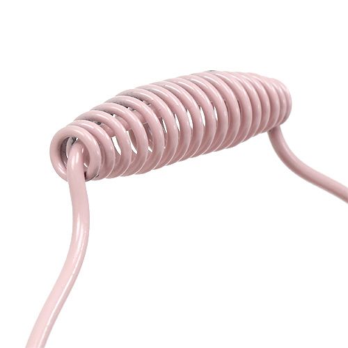 Floristik24 Drážkované vedierko pastelovo ružové Ø14,5cm H14,5cm