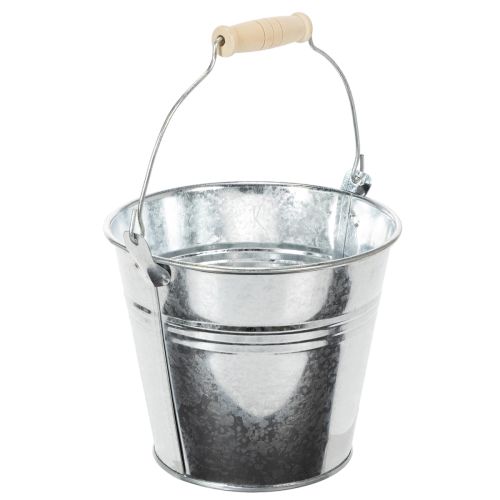 Vedro Ø14cm V12cm 6 ks. Zinok, lesklý | Floristik24.sk