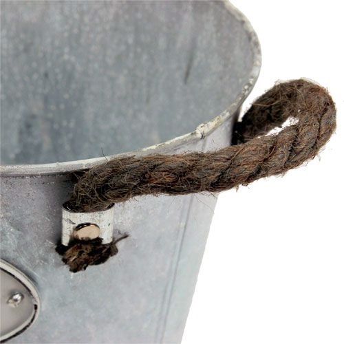 Floristik24 Vedro na pestovanie Sivá Ø21cm H19cm