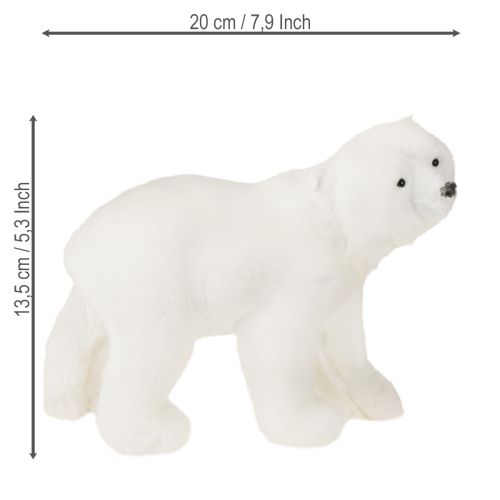 Dekoratívne figúrky ľadových medveďov stojace a sediace biele 16/20cm 3 ks | Floristik24.sk
