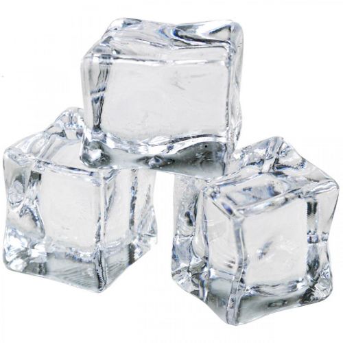 položky Umelé kocky ľadu dekoračné ľadové priehľadné 2,5×3×2,5cm 12ks