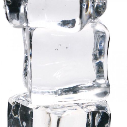 položky Deko kocky ľadu, letná dekorácia, umelý ľad 3cm 6ks