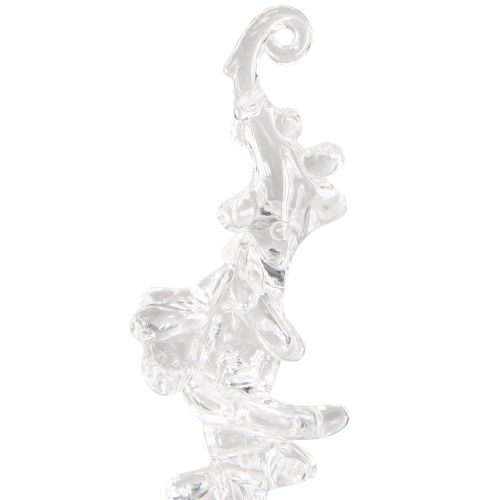 položky Zimná dekorácia ozdoba cencúľ vešiak číry 25cm 3 kusy