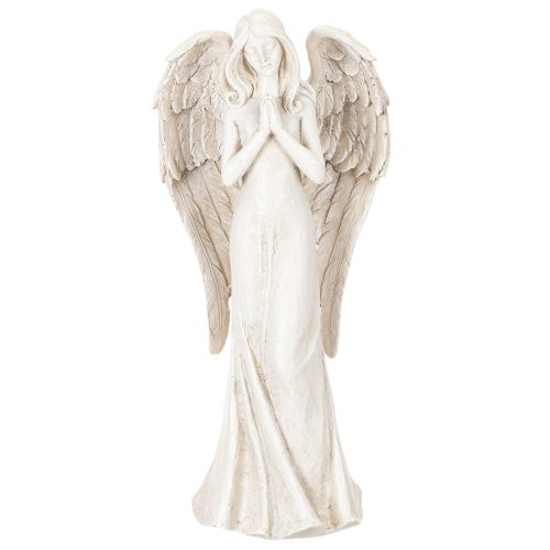 Figúrka anjela stojaceho a modliaceho sa, dekorácia, 36 cm