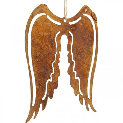 položky Anjelské krídla kovový deko vešiak patina dekorácia 19,5cm 3ks