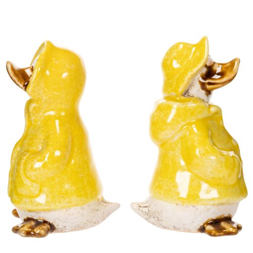 položky Figúrky kačičiek, keramické figúrky do pršiplášťa na zábavnú dekoráciu balkóna a záhrady, 11 cm, 4 kusy