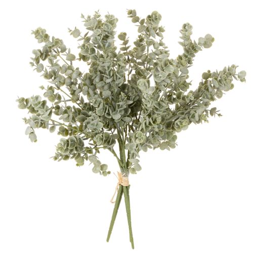 Umelá vetvička eukalyptu, dekoratívna vetvička do vázy a kytice, 49 cm, 4 kusy | Floristik24.sk