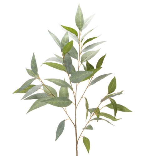 Umelá vetvička eukalyptu, prírodná zelená, dekorácia, 100 cm