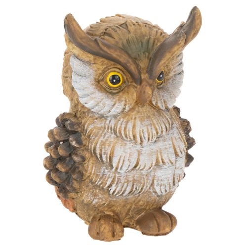 Figúrka sovy, malá sediaca sova, dekorácia, 11 cm