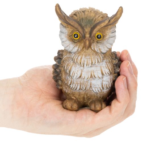 Figúrka sovy, malá sediaca sova, dekorácia, 11 cm | Floristik24.sk