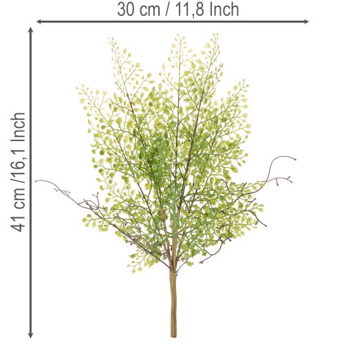 Umelá zelená vetvička Ruscus na kvetinovú dekoráciu, 41 cm | Floristik24.sk