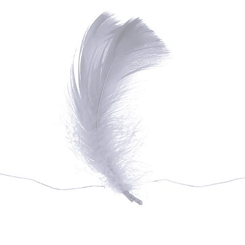 Floristik24 Pružina na drôte Biela 10m