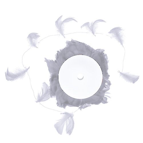 Floristik24 Pružina na drôte Biela 10m