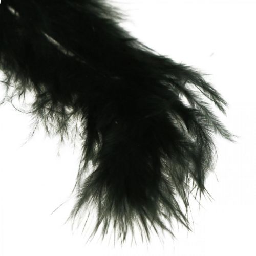 položky Perie čierne Pravé vtáčie perie na výrobu Jarná dekorácia 20g