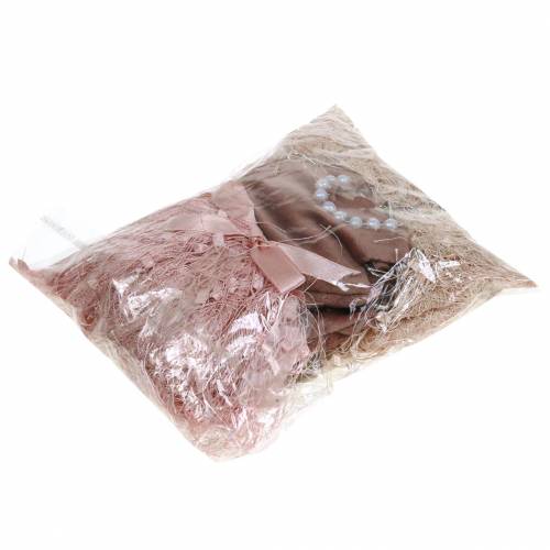 položky Vianočná dekorácia elfské šaty na vešiaku ružové, hnedé/krémové 16 cm 4 ks rôzne farby