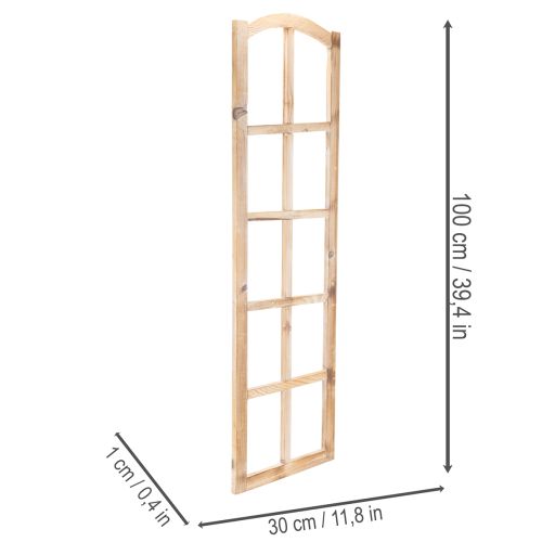 Drevený okenný rám ako dekorácia na stenu 100 cm | Floristik24.sk
