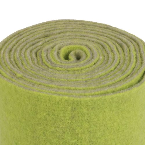 položky Plsťová stuha vlnená stuha plstená rolka ozdobná stuha zelená šedá 15cm 5m