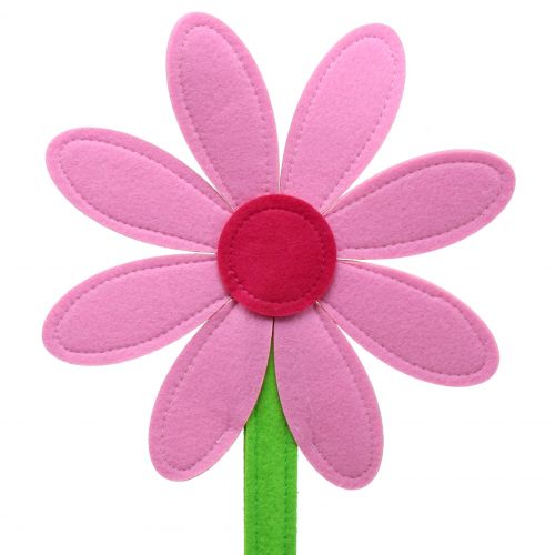 položky Plstený kvet ružový 64cm