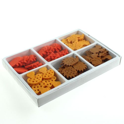 Floristik24 Bodová dekoračná plsť 3cm 72 ks