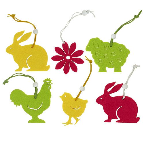 Floristik24 Sortiment plstených vešiakov 24ks