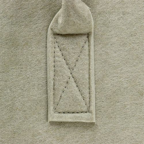 Floristik24 Plstená taška 39x25x22cm krémová