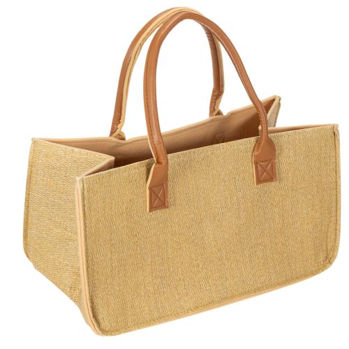 Plstená taška s rafiovým vzhľadom 50 cm x 25 cm x 25 cm kúpiť | Floristik24.sk