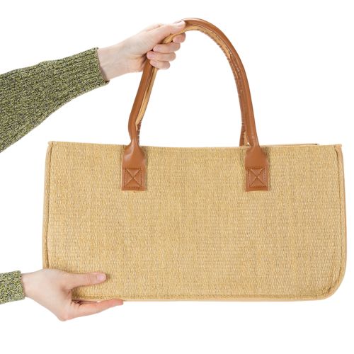 Plstená taška s rafiovým vzhľadom 50 cm x 25 cm x 25 cm | Floristik24.sk