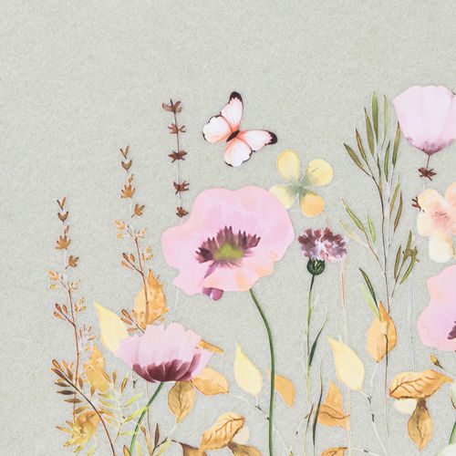 položky Plstená taška s kvetinovým motívom, ideálna na každodenné použitie a voľný čas, 38 cm