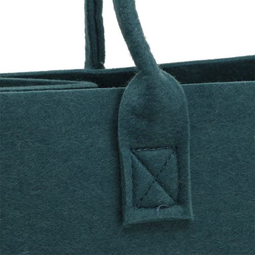položky Plstená taška modro-šedá 40cm x 20cm x 25cm