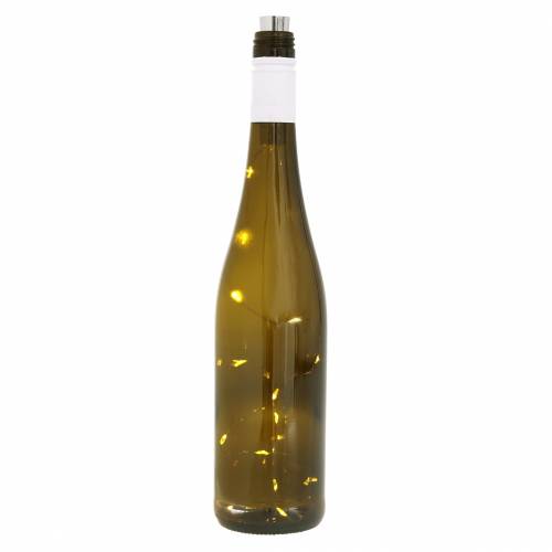 Floristik24 LED svetlo na fľašu teplé biele 73cm 15L