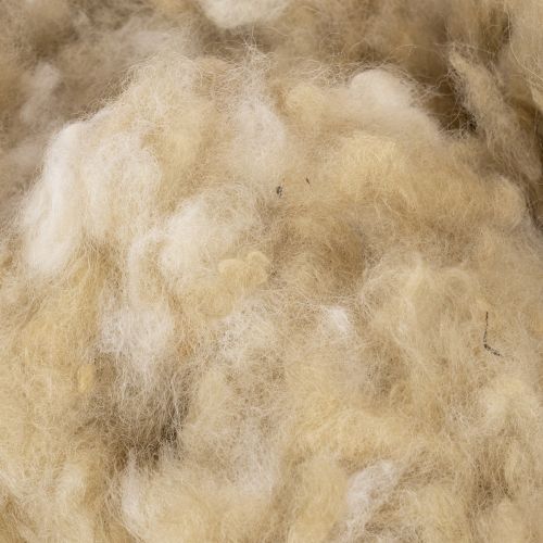 Prírodná béžová ovčia vlna, voľná, na tvorenie a zdobenie, 250 g | Floristik24.sk
