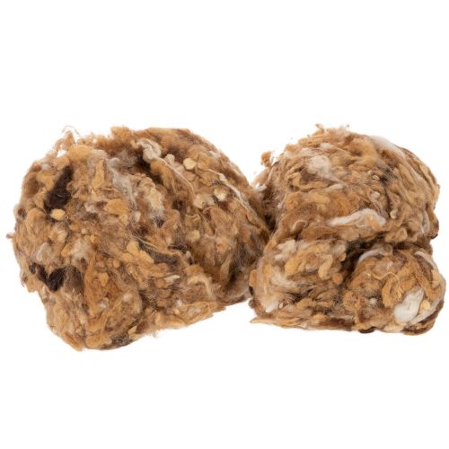 Hnedá melanžová ovčia vlna, prírodná vlna, voľná, na ručné práce, 250 g