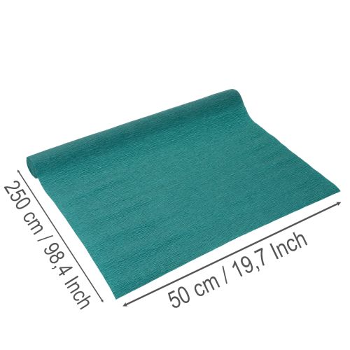Krepový papier pre kvetinárov, modrý, rolka 50x250cm | Floristik24.sk