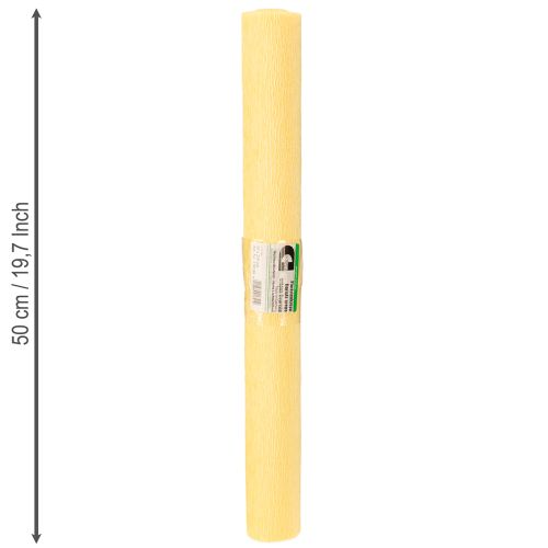 položky Kvetinárstvo krepový papier pastelovo žltý 50x250cm