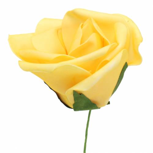 položky Penová ruža Ø6cm žltá 27str