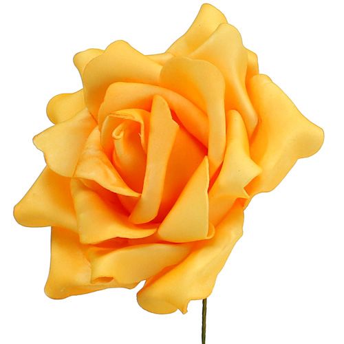 Floristik24 Penová ruža Ø15cm žltá 4ks