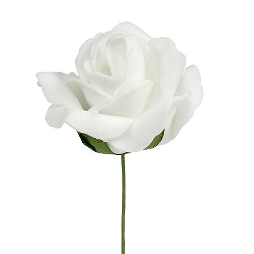 položky Penová ruža Ø4,5cm biela 36ks