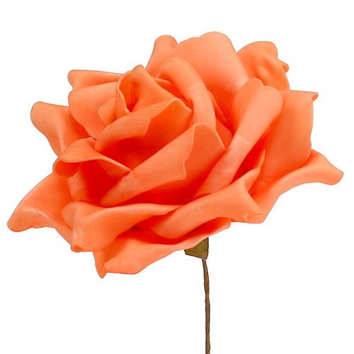 Floristik24 Penové ruže oranžové Ø15cm 4ks