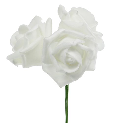 Floristik24 Penová ružová biela Ø10cm 8ks