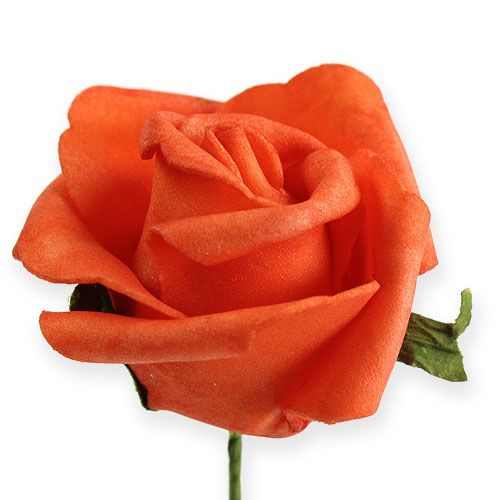 položky Penová ruža Ø4,5cm oranžová 36str
