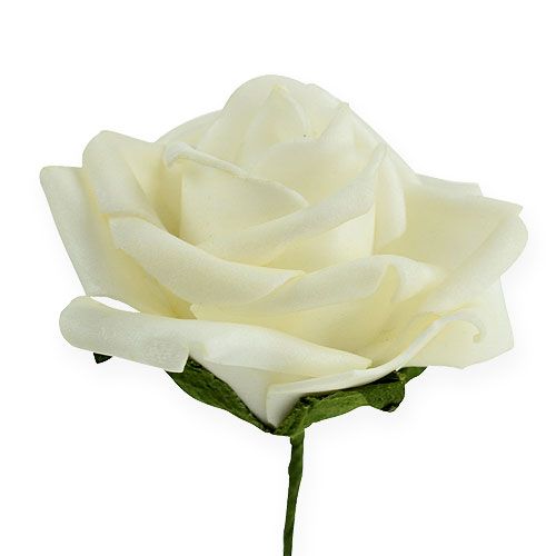 položky Penová ruža Ø6cm krémová 27 kusov