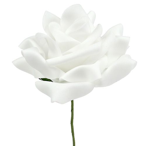 položky Penové ruže biele Ø10cm 8ks